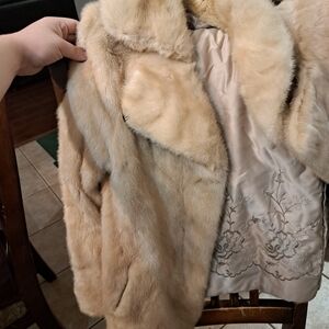 Chic Cream Fur Jacket